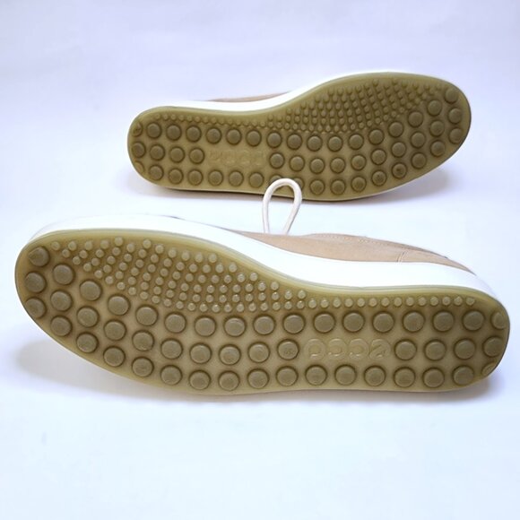ECCO Soft 7 Shoes Womens 8.5 Tan Nubuck Leather Slip On Comfort Sneaker EU39 - Picture 6 of 9